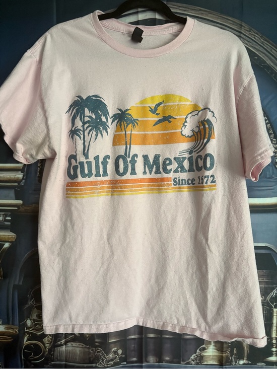 Tops - Gulf of Mexico Graphic Tee - Light Pink